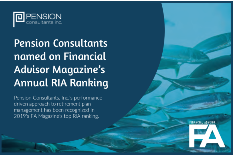 Pension Consultants Named on Financial Advisor Magazine’s Annual RIA Ranking